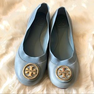 Tory Burch Caroline 2 Leather Ballet Flats